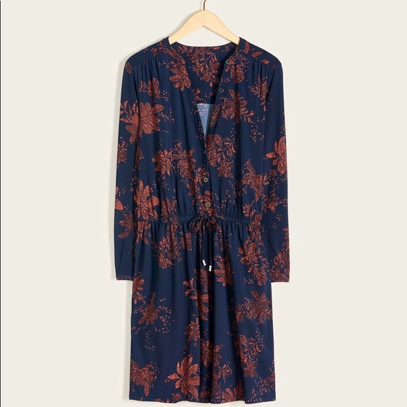 Long-Sleeve Floral Shirt Dress - Addition Elle - Picture 6 of 8